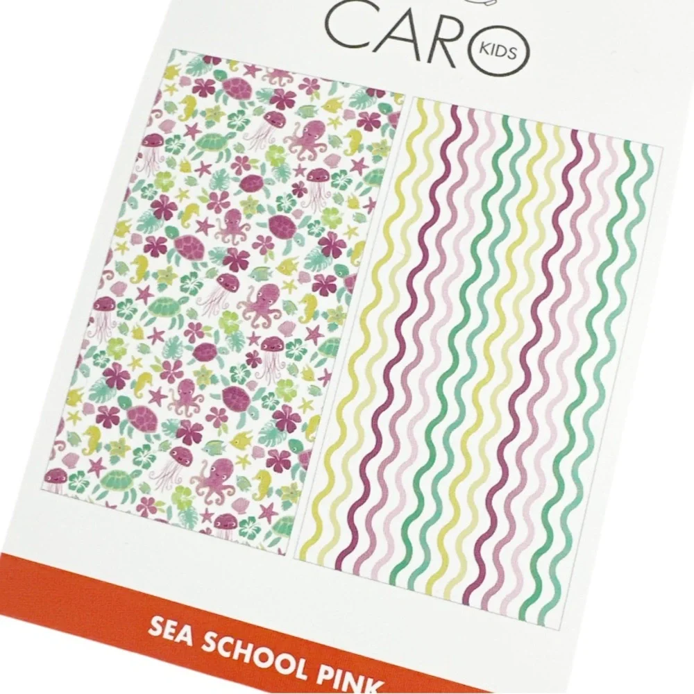 NEW Caro SEA SCHOOL PINK REVERSIBLE SAND FREE Beach Towel